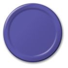 Creative Converting 79115B Touch of Color 7" Paper Plates, Purple - 240 / Case
