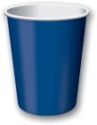 Creative Converting 561137B Touch of Color 9 oz Paper Hot / Cold Cups, Navy Blue - 240 / Case