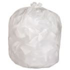 Genuine Joe 2312 13 Gallon Kitchen Trash Can Liners / Garbage Bags, 0.8 Mil, 24" x 31", White - 150 / Case
