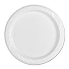 Genuine Joe 10329 9" Plastic Plates, White - 500 / Case