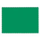 Hoffmaster 310526 / 975-D29 Paper Placemats, Scalloped Edges, 9.5" x 13.5", Jade Green - 1000 / Case
