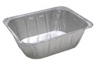 Pactiv 634260Y Half Size Aluminum Foil Steam Table Pans, 11-3/4" x 9-3/8" x 4-3/16", 187 oz - 100 / Case