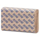 Genuine Joe 21040 Multifold Paper Hand Towels, 9.4" x 9.25", Natural Brown - 4000 / Case