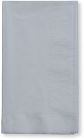 Creative Converting 673281B Touch of Color 2 Ply Paper Dinner Napkins, 1/8 Fold, Shimmering Silver - 600 / Case