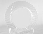 WNA CW6180 Classicware 6" Plastic Catering Plates, Clear - 180 / Case