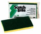 ACS SC200 Scrubber Sponges, 6" x 3-3/8" x 3/4", Yellow / Green - 40 / Case