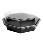 Solo 864612-PS94E OctaView Plastic Hinged Containers, 9.57" x 9.18" x 3.15" - 100 / Case