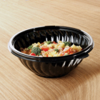 EMI Yoshi EMI-PTB80-10B PrepServe 80 oz Plastic Serving Bowls, PET, Black - 25 / Case