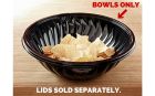 EMI Yoshi EMI-PTB160-12B PrepServe 160 oz Plastic Serving Bowls, Black - 25 / Case