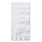 Hoffmaster 120060 Linen-Like Dinner Napkins, 1/8 Fold, White - 300 / Case