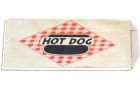 Fischer Paper 808 Foil Hot Dog Bags, Laminated Paper, 3.5" x 1.5" x 8.75" - 1000 / Case