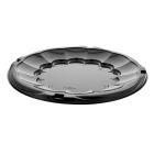 Pactiv 9812K SmartLock Caterware 12" Plastic Catering Food Trays, Black - 50 / Case