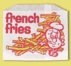 Fischer Paper 603-FF4 Medium French Fry Bags, 4-7/8" x 4" - 2000 / Case