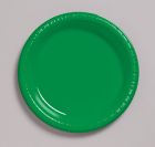 Creative Converting 28112011 Touch of Color 7" Plastic Plates, Emerald Green - 240 / Case