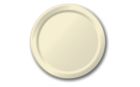 Creative Converting 47161B Touch of Color 9" Paper Plates, Ivory - 240 / Case