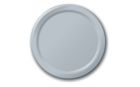 Creative Converting 47106B Touch of Color 9" Paper Plates, Shimmering Silver - 240 / Case
