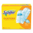 P&G 99036 Swiffer Dusters Refill Heads, Dust Lock Fiber, 18/ Box, 2" x 6", Light Blue - 4 / Case