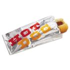 Bagcraft 300455 Hot Dog Bags, Foil / Paper, 3-1/2" x 1-1/2" x 8-1/2", Printed - 1000 / Case