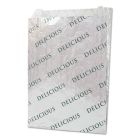 Bagcraft 300519 Foil / Paper Food Bags, Printed "Delicious", 8" x 6" - 1000 / Case