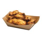 Bagcraft 300699 EcoCraft 3 lb Paper Food Trays / Boats, Natural Brown - 500 / Case