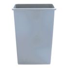 Boardwalk 23GLSJGRA Slim Jim 23 Gallon Waste Container, Plastic, 20" x 11" x 30", Gray - 1 / Case