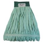 Boardwalk MWTMG Wet Mop Heads, Microfiber Looped-End, Green - 12 / Case