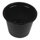 Boardwalk PRTN1BL 1 oz Plastic Souffle / Portion Cups, Polypropylene, Black - 2500 / Case