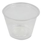 Boardwalk PRTN1TS 1 oz Plastic Souffle / Portion Cups, Polypropylene, Clear - 2500 / Case