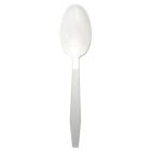 Boardwalk TEAHWPPWH Plastic Teaspoons, Heavyweight Polypropylene, White - 1000 / Case
