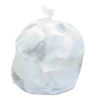 Boardwalk 434722 56 Gallon Trash Can Liners / Garbage Bags, 43" x 47", 19 Mic EQ, Natural - 150 / Case