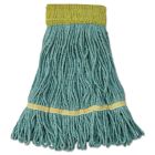 Boardwalk 501GN Super Loop Wet Mop Heads, Cotton / Synthetic, Small, Green - 12 / Case