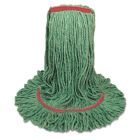 Boardwalk 503GNNB Mop Head, Premium Standard, Cotton/Rayon, Large, Green - 12 / Case