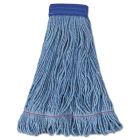 Boardwalk 504BL Super Loop Wet Mop Heads, Cotton / Synthetic, X-Large, Blue - 12 / Case