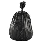 Boardwalk 523 60 Gallon Trash Can Liners / Garbage Bags, 38" x 58", 1.6 Mil Eq., Recycled LDPE, Black - 100 / Case