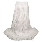 Boardwalk 524R Wet Mop Heads, Pro Loop Web / Tailband, Premium Saddleback, Rayon, 24 oz, White - 12 / Case