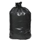 Boardwalk 527 40-45 Gallon Trash Can Liners / Garbage Bags, 40" x 48", 0.8 Mil Eq., Recycled LDPE, Black - 100 / Case