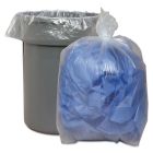 Boardwalk 538 60 Gallon Trash Can Liners / Garbage Bags, 38" x 58", 1.75 Mil Eq., Recycled LLDPE, Clear - 100 / Case