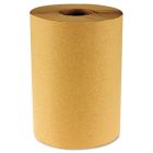 Boardwalk 6256 Hardwound Roll Paper Hand Towels, 1 Ply, 8" x 800', Brown - 6 / Case