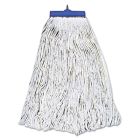 Boardwalk 824R Wet Mop Head, Lie-Flat, Rayon, 24 oz, White - 12 / Case
