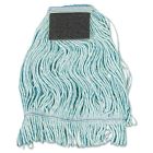 Boardwalk 902BL Wet Mop Head, Loop-End Cotton Blend with Scrub Pad, Medium, Blue - 12 / Case