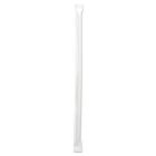 Boardwalk JSTW775CLR 7.75" Plastic Jumbo Straws, Wrapped, Clear - 12000 / Case