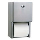 Bobrick 2888 Stainless Steel 2-Roll Standard Toilet Paper Dispenser - 1 / Case