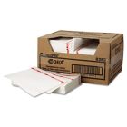 Chicopee 8252 Chix Foodservice Towels with Microban, 13" x 21", White / Red Stripe - 150 / Case