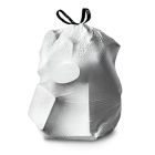 Clorox 70320 Glad ForceFlexPlus 13 Gallon Tall Kitchen Drawstring Trash Bags, 0.82 Mil, White - 204 / Case
