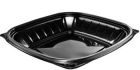 Dart B24SB PresentaBowls Pro 24 oz Square Plastic Bowls, Polypropylene, Black - 252 / Case