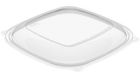 Dart C2464BDL Lids for PresentaBowls Pro Square 24-64 oz Bowls, PET, Clear - 252 / Case