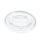 Dart PL100N Plastic Lids for select* Dart Solo 0.5 oz, 0.75 oz, 1 oz, 1.25 oz Plastic Portion / Souffle Cups, Clear - 2500 / Case