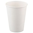 Solo 412WN-2050 12 oz Paper Hot Cups, Poly-Lined, White - 1000 / Case