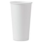 Solo 420W-2050 20 oz Paper Hot Cups, Poly-Lined, White - 600 / Case