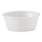 Dart P150N 1.5 oz Plastic Souffle / Portion Cups, Polystyrene, Translucent - 2500 / Case
